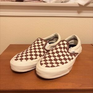 Vans Anaheim Factory Premium Checkered Slip-Ons